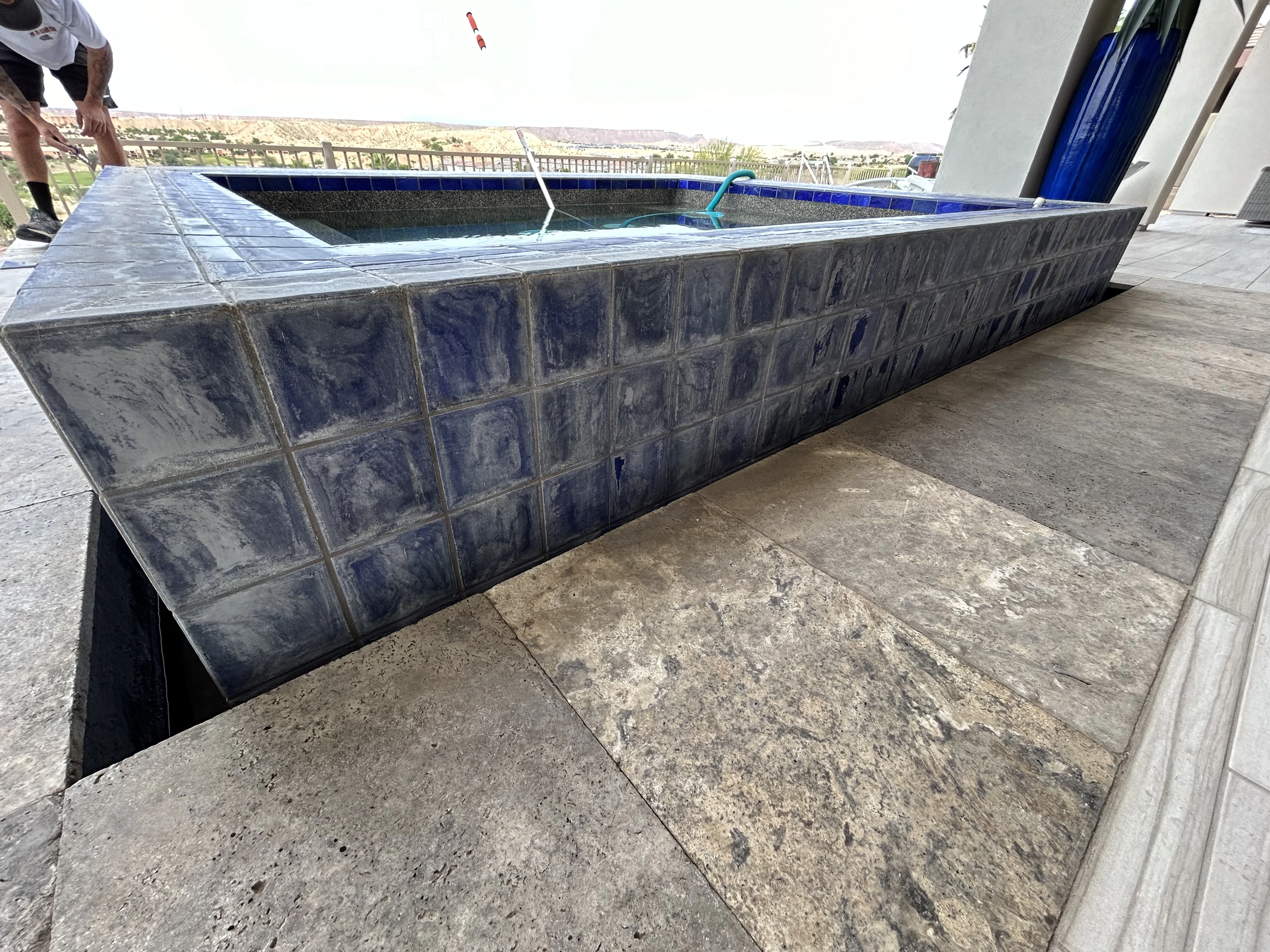 Calcium Build-up Removal, before cleaning